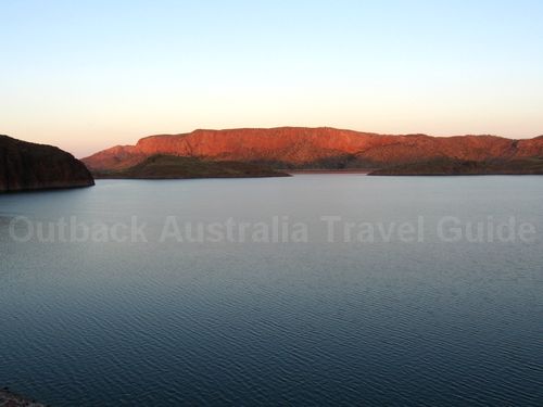 Sunset over Lake Argyle Sunset over Lake Argyle