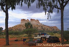 Camping at Chambers Pillar Camping at Chambers Pillar
