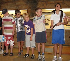 Children at the Reptile Centre...