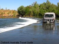 Austrailian Outback river crossing Austrailian Outback river crossing