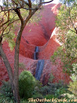 Dry waterfall at Ayers Rock