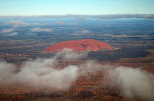 Aerial View Of Ayers Rock Aerial View Of Ayers Rock