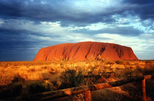 Uluru Sunset From The Bus Viewing Area