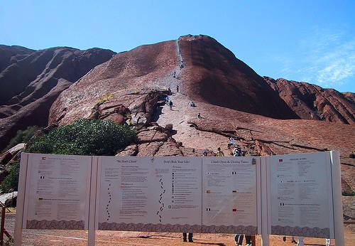 Climbing Ayers Rock