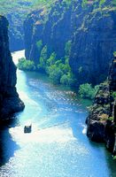 A cruise boat in Katherine Gorge