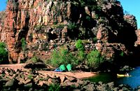 The little beach campsite at Smitt's Rock.