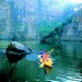 A canoe in the fifth gorge