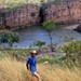 Hiking above the fourth gorge