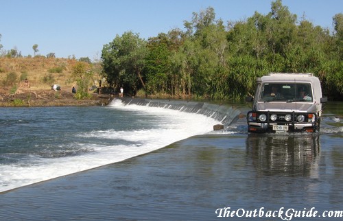 River crossing in northern Australia River crossing in northern Australia