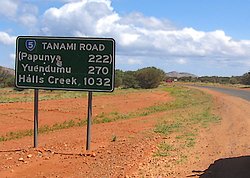 Start of the Tanami Track