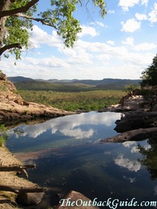View from the top of Gunlom Falls in Kakadu National Park