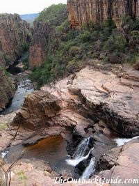 At the head of the falls