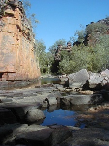 Permanent pools at Umbrawarra Gorge