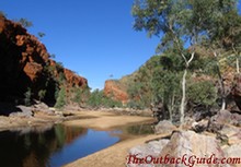 A waterhole in the West Mac Donnell Ranges