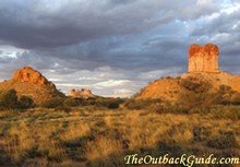 Chambers Pillar Historical Reserve near Alice Springs.