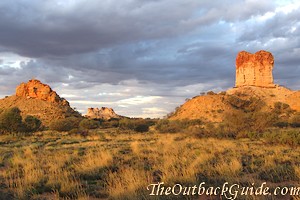 Chambers Pillar near Alice Springs