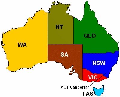 Australian Facts - States/Territories