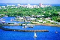 Darwin Australia: aerial view over Cullen Bay