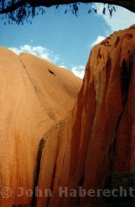 View towards Kantju, an important spiritual site at Uluru View towards Kantju, an important spiritual site at Uluru