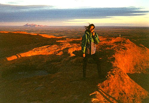 On top of Uluru in Australia