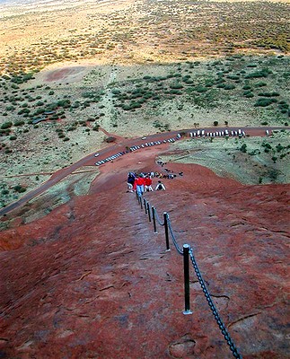 Climbers on Ayers Rock