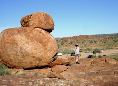 Cairns to Alice Springs: at the Devils Marbles