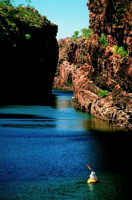 Canoe in Katherine Gorge