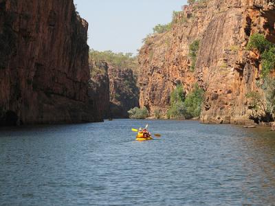 Canoeing in Katherine Gorge