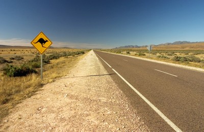 Somewhere between Sydney and Alice Springs