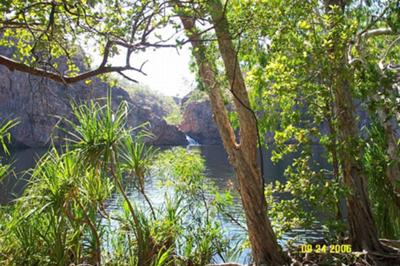 The beautiful and peaceful Edith Falls near Katherine