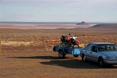 On the way to Roxby Downs where I left the car