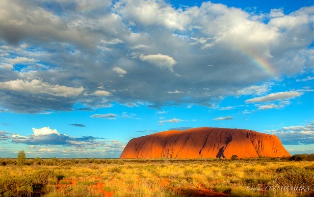 Uluru Ayers Rock Rainbow