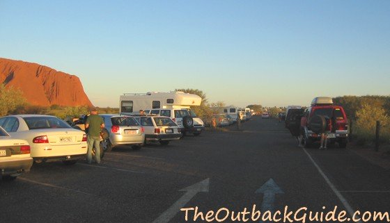 Ayers Rock sunset viewing area